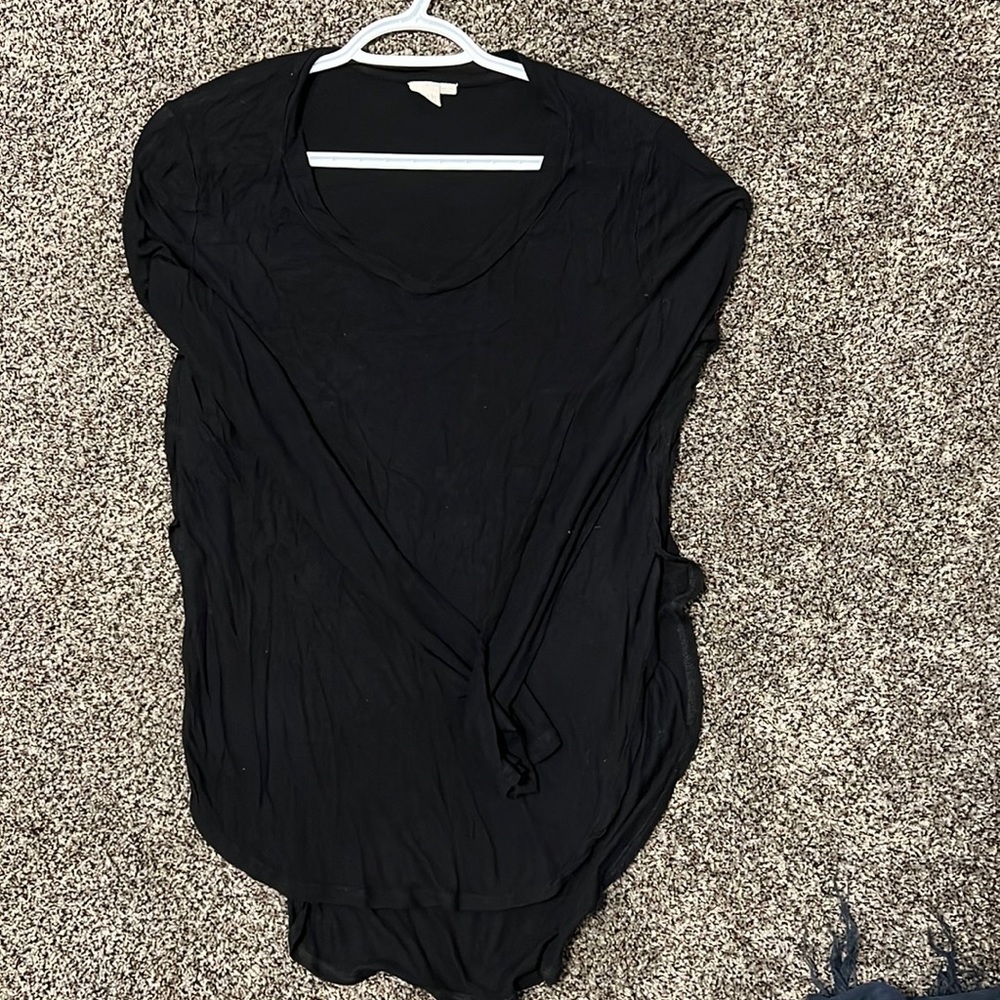 Hi low long sleeve top